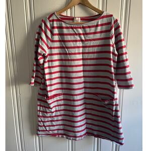 The nines by hatch striped dress blue/red size med